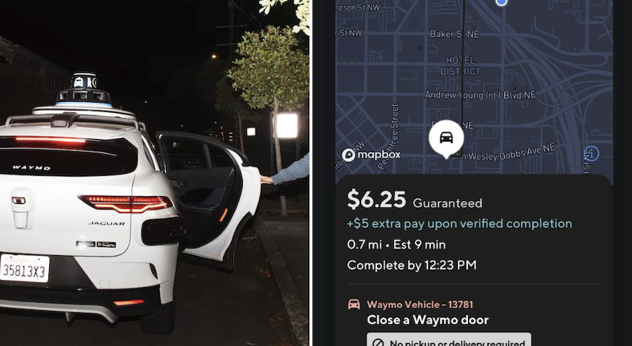 Waymo竟雇DoorDash送餐员关车门